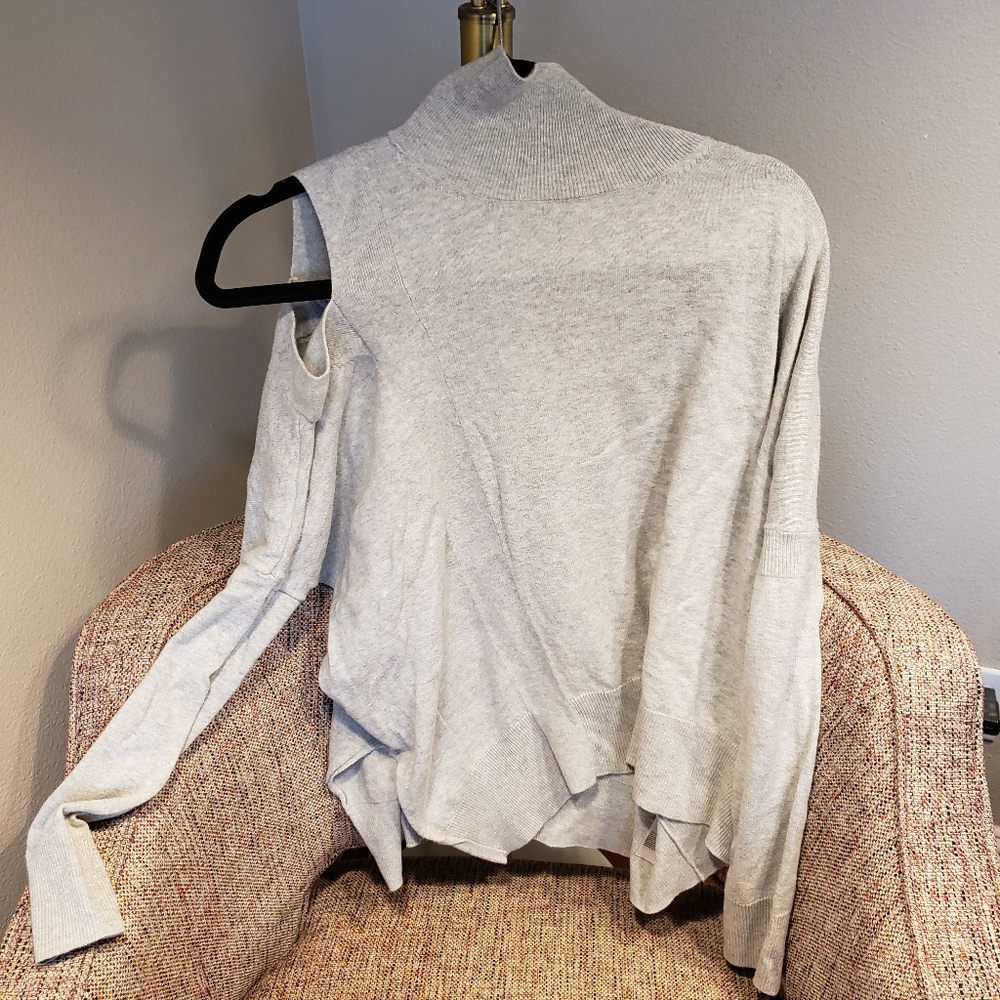 100% cotton Allsaints sweater cutoff shoulder